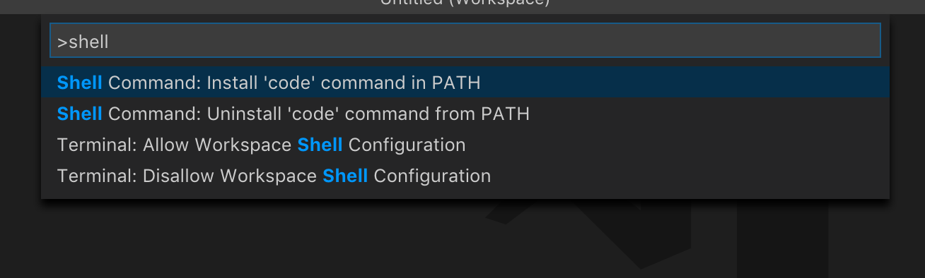 vsc windows terminal commands list